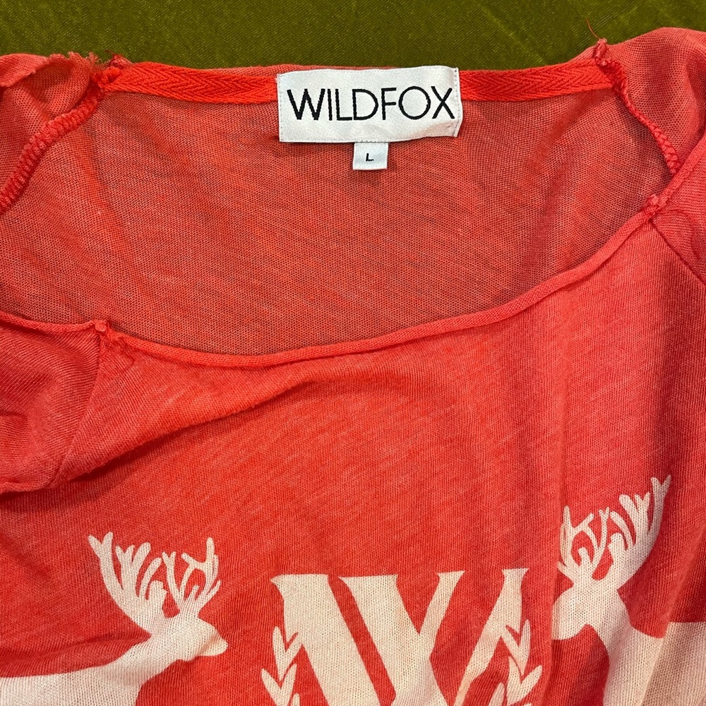 Wildfox winter long sleeve shirt